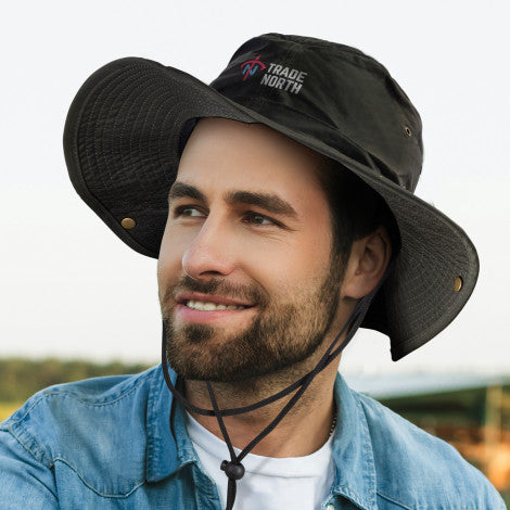 Oilskin Wide Brim Hat - 119578-3