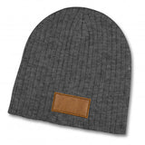 Nebraska Heather Cable Knit Beanie With Patch - 120950-4