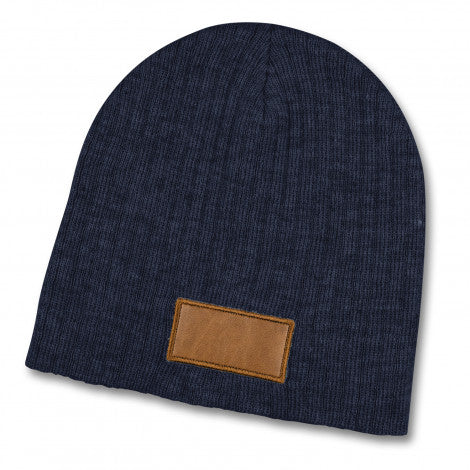 Nebraska Heather Cable Knit Beanie With Patch - 120950-5