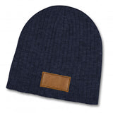 Nebraska Heather Cable Knit Beanie With Patch - 120950-5