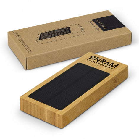 NATURA Bamboo Solar Power Bank - 122468-0