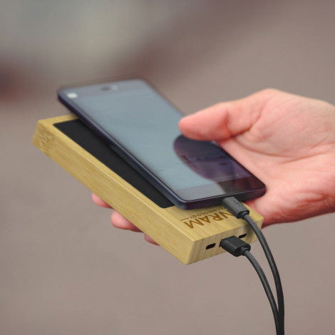 NATURA Bamboo Solar Power Bank - 122468-6