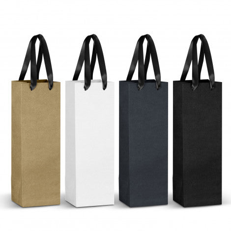 Champagne Ribbon Handle Paper Bag - 125055-13