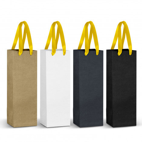 Champagne Ribbon Handle Paper Bag - 125055-4