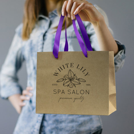 Medium Ribbon Handle Paper Bag - 125057-2