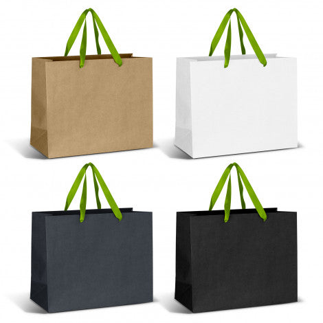 Large Ribbon Handle Paper Bag - 125058-8