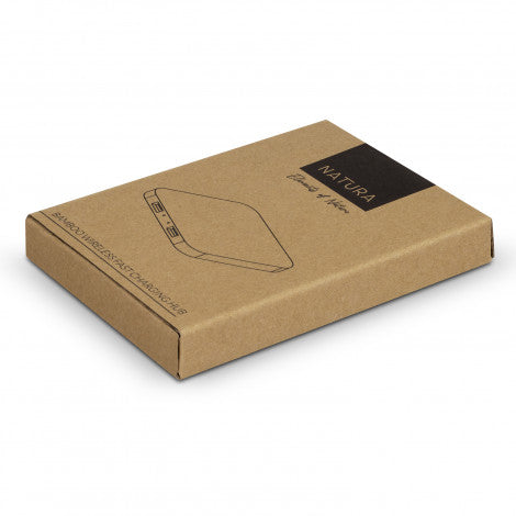 NATURA Bamboo Wireless Fast Charging Hub - 126409-5