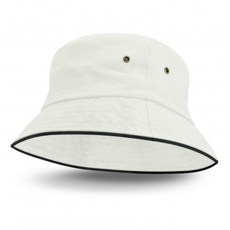 Bondi Bucket Hat - Black Sandwich Trim - Sale - 128371-2