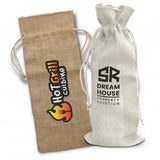 Jute Wine Drawstring Bag - Sale - 129164