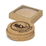 Oakridge Cork Coaster Round - Set of 4 - 113033 main
