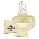 Cotton Mesh Foldaway Tote Bag - 118944 main
