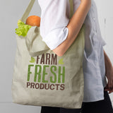 Cotton Shoulder Tote Bag - 119332-3