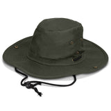Oilskin Wide Brim Hat - 119578 colour:Dark Olive