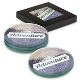 Venice Glass Coaster - Set of 4 - Round - Full Colour - 120167
