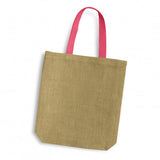 Thera Jute Tote Bag - Coloured Handles - 120518-3
