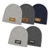 Nebraska Heather Cable Knit Beanie With Patch - 120950 main