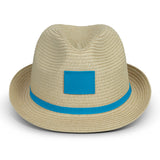 Bruno Fedora Hat - 122327 colour:Natural/Light Blue