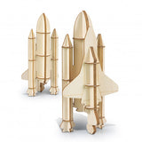 BRANDCRAFT Rocket Ship Wooden Model - 124051-2