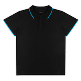 TRENDSWEAR Williams Womens Polo - 124733 colour:Black/Cyan