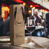 Wine Ribbon Handle Paper Bag - 125054-2