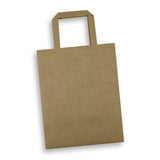 Medium Flat Handle Paper Bag Portrait - 125060 colour:Natural