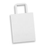 Medium Flat Handle Paper Bag Portrait - 125060 colour:White