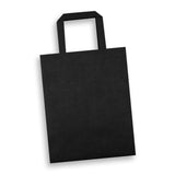 Medium Flat Handle Paper Bag Portrait - 125060 colour:Black