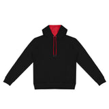 TRENDSWEAR Studio Contrast Unisex Hoodie - 125538 colour:Black/Red