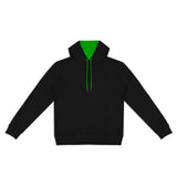 TRENDSWEAR Studio Contrast Unisex Hoodie - 125538 colour:Black/Bright Green