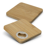 Bamboo Bottle Opener Coaster - Set of 2 - Square - 125551 own