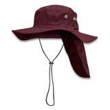 Legionnaire Wide Brim Hat - 125572 colour:Burgundy