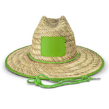 Tiki Straw Hat - 126396 colour:Bright Green