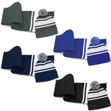 Commodore Scarf and Beanie with Pom Pom Set - 129251-0