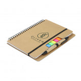 Kraft Notebook with Notes and Flags - 129579-1