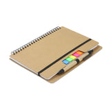 Kraft Notebook with Notes and Flags - 129579 own