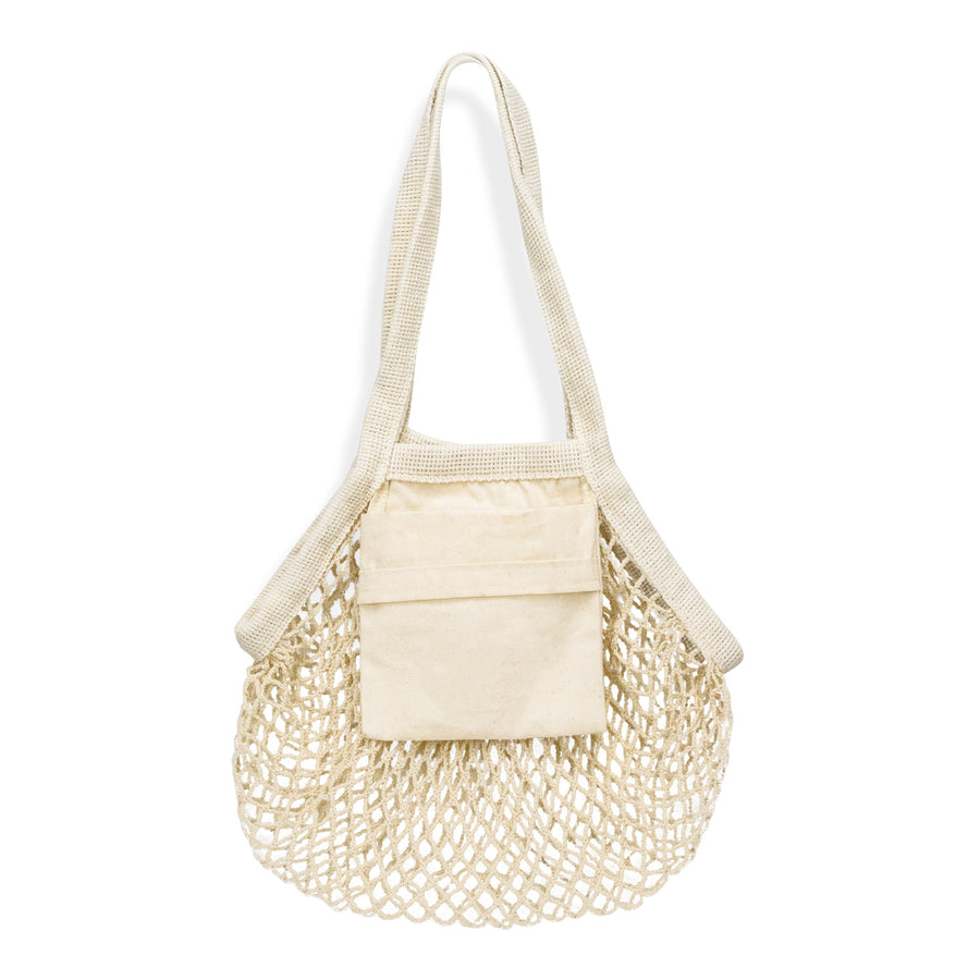 Cotton Mesh Foldaway Tote Bag - Small - 133645