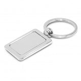 Rectangular Metal Key Ring - 100316