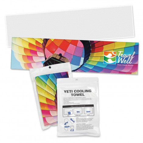 Yeti Premium Cooling Towel - Full Colour - Pouch - 110464
