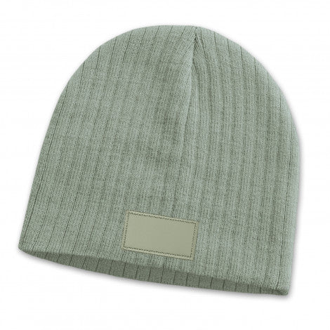 Nebraska Cable Knit Beanie with Patch - 115656