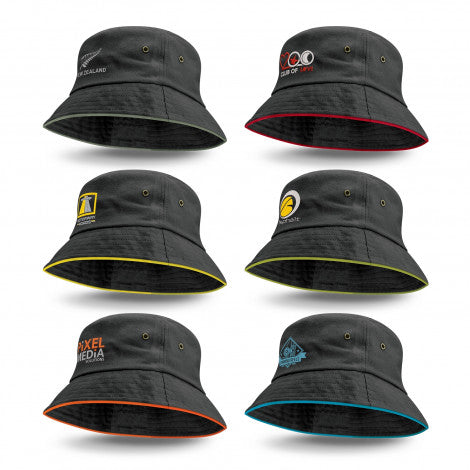 Bondi Bucket Hat - Coloured Sandwich Trim - 115741