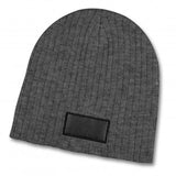 Nebraska Heather Cable Knit Beanie With Patch - 120950