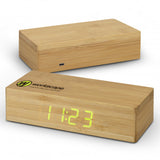 Bamboo Wireless Charging Clock - 121419