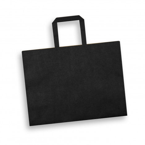 Large Flat Handle Paper Bag Landscape - 125941-2