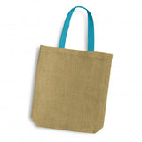 Thera Jute Tote Bag - Coloured Handles - 120518
