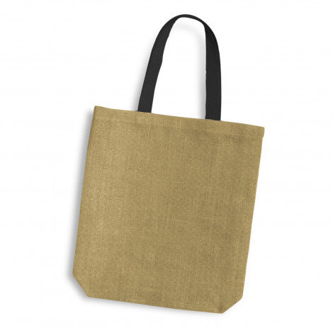 Thera Jute Tote Bag - Coloured Handles - 120518